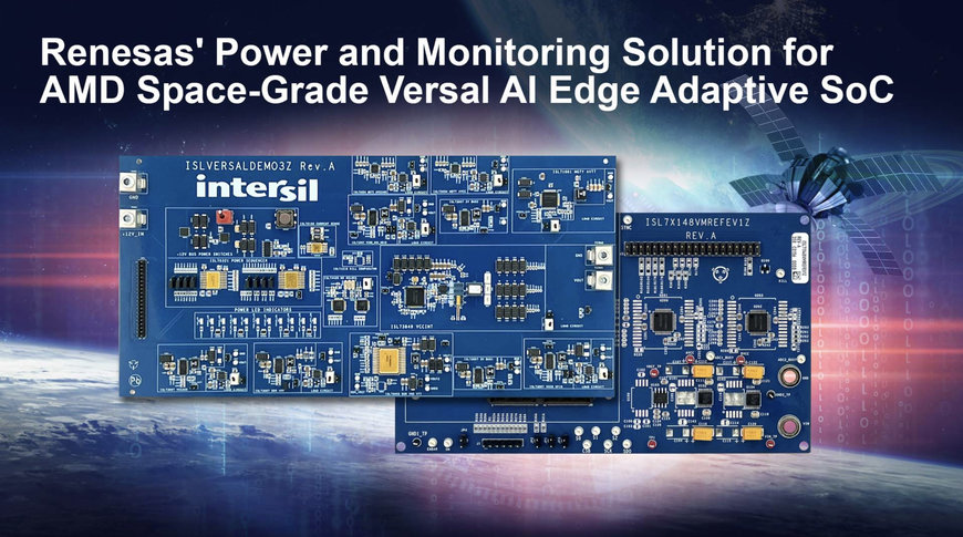 RENESAS INTRODUCES POWER MANAGEMENT WITH VOLTAGE MONITORING SOLUTION FOR SPACE-GRADE AMD VERSAL AI EDGE ADAPTIVE SOC